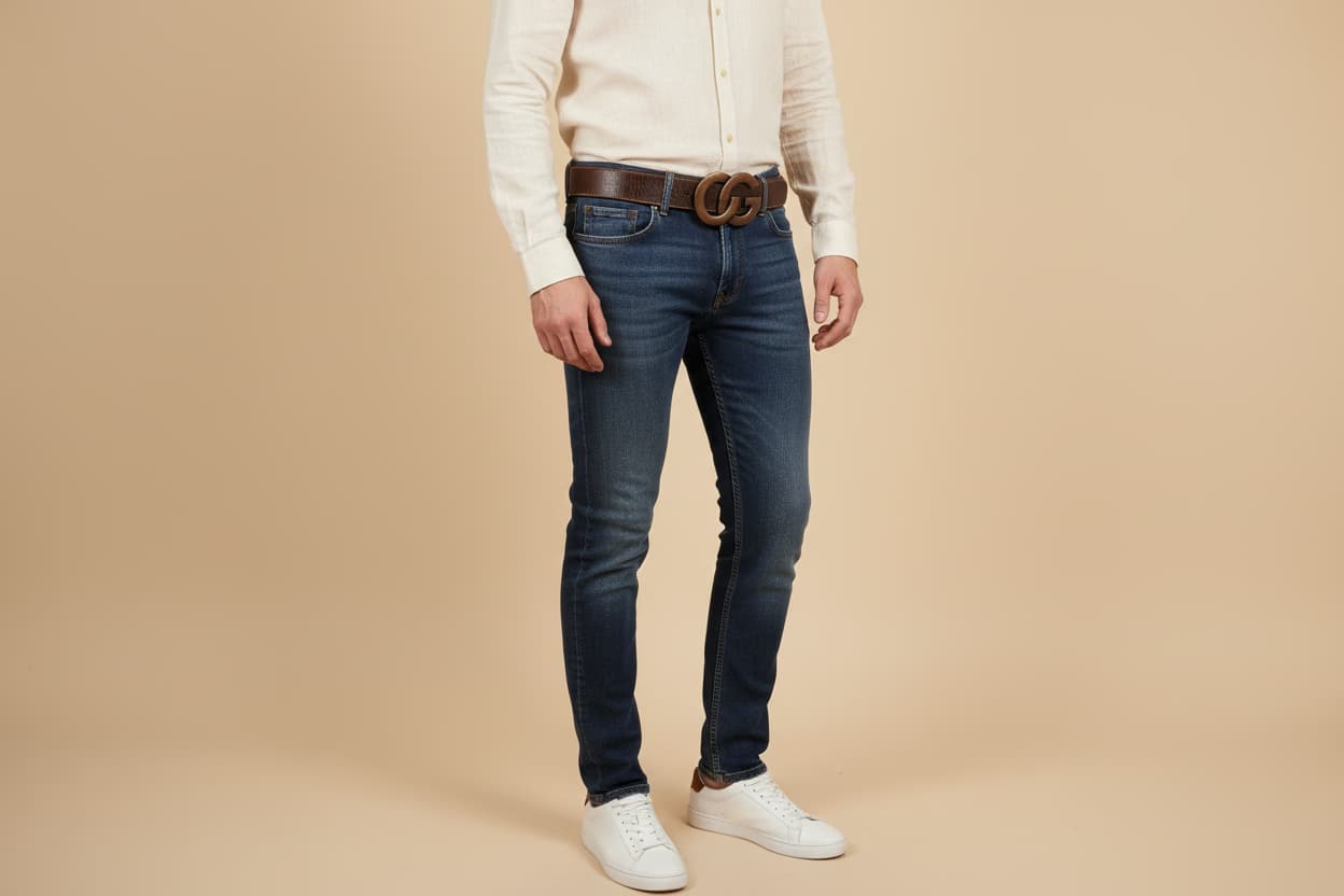 AI model photography for Belts