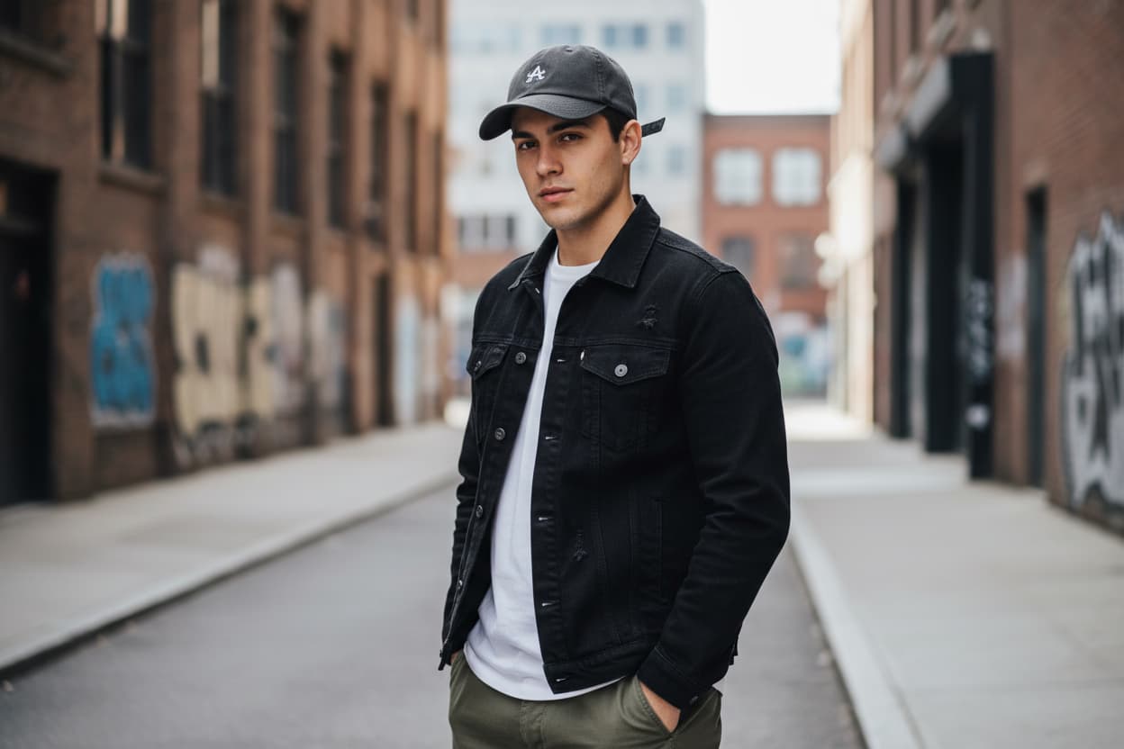 AI model photography for Hats