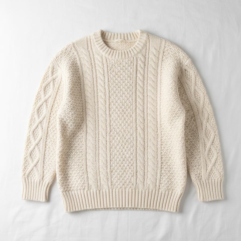 Cable Knit Transformation - Before