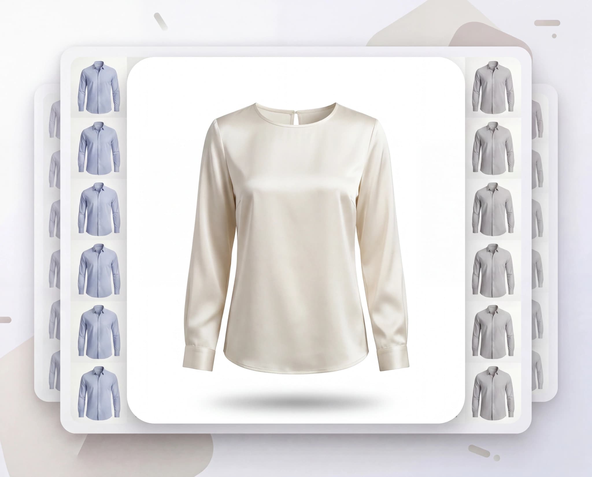 E-commerce geoptimaliseerde ghost mannequin service output