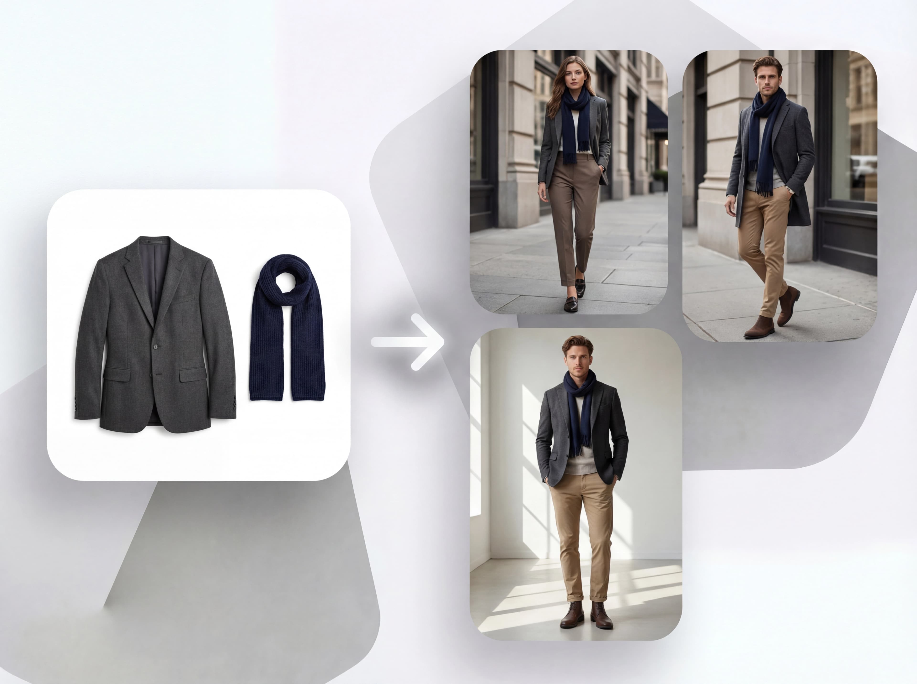 Generazione rapida tramite AI di fotografia da prodotto a modello in 15 secondi