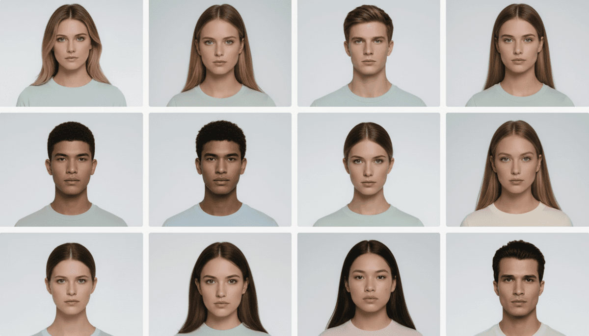 Product shown on diverse AI-generated models