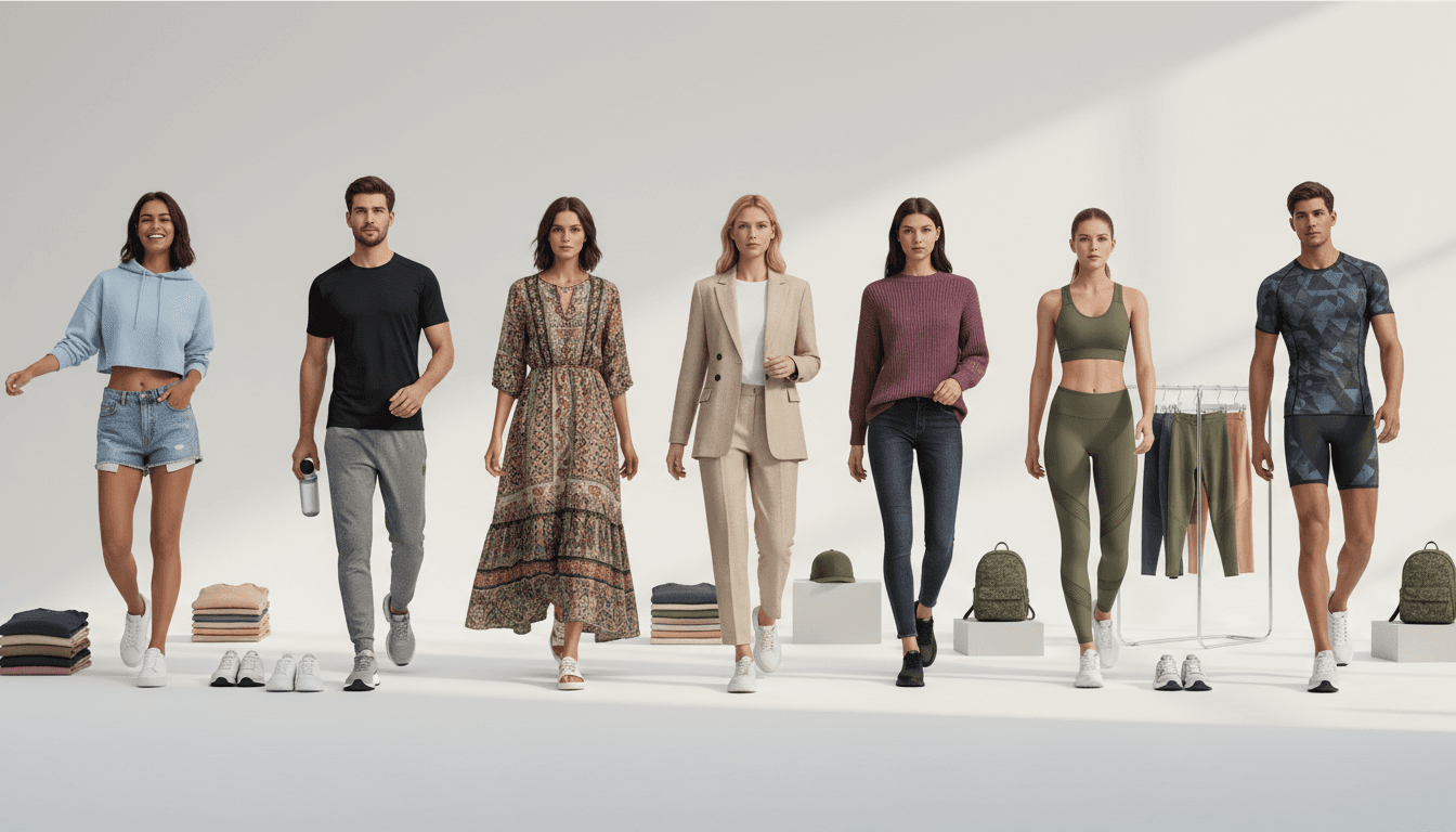 Dropshipping catalog AI photography with models in trending popular fashion products