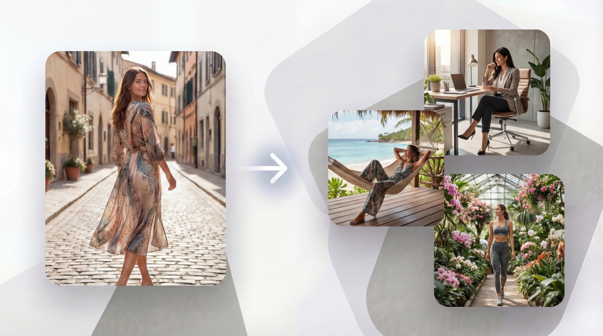 Lifestyle product image optimized for e-commerce conversion - professional model shots