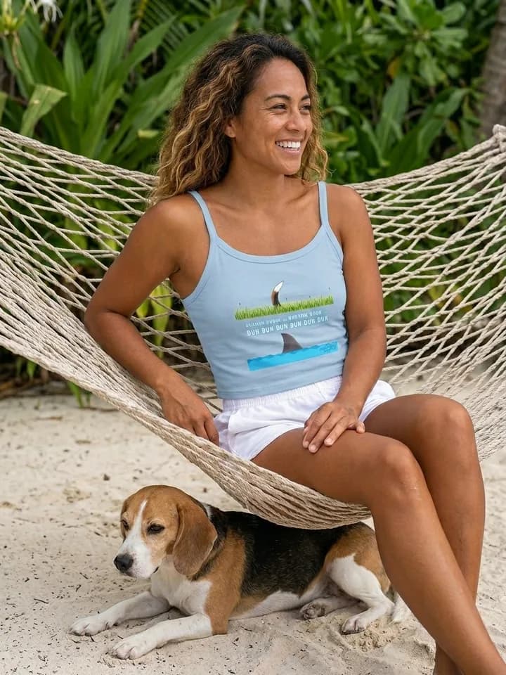 Florida Keys Beagle apparel on AI-generated models with beagles across the Florida Keys 4