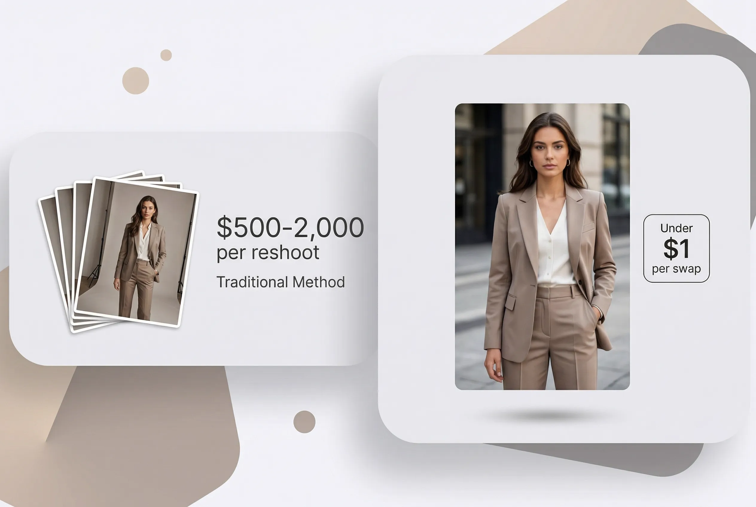 AI model swap saving ecommerce brands from expensive reshoots — instant face replacement on existing product photos