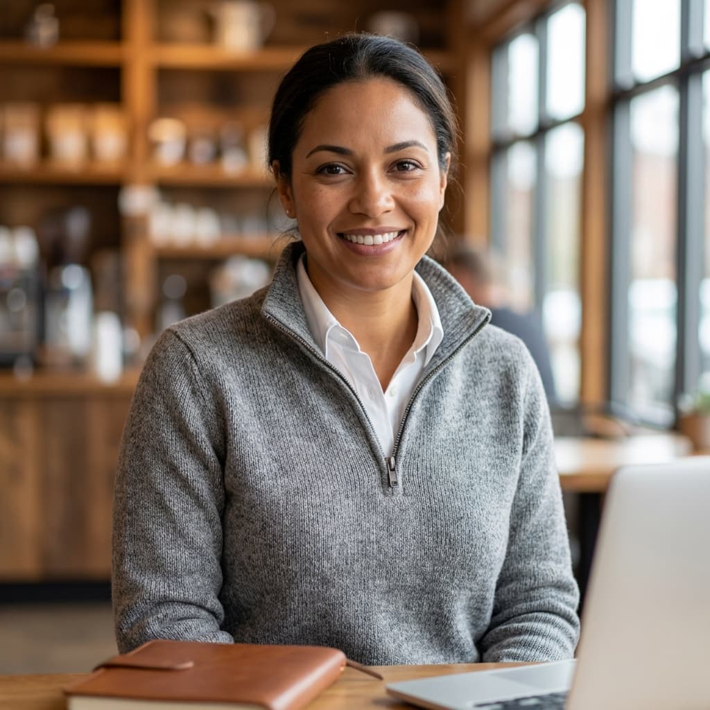 Small business competing with professional brand visuals