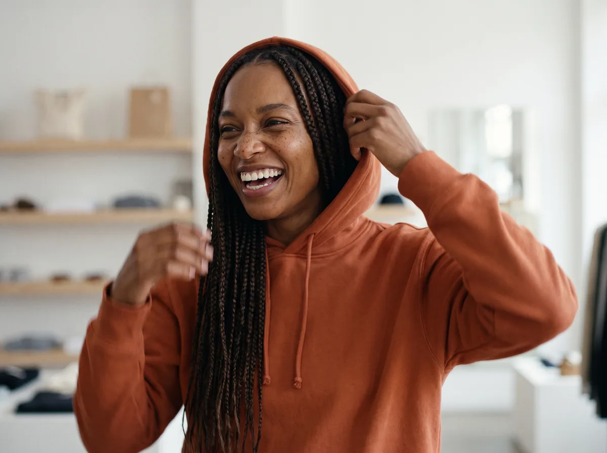 Fotograma de un video de moda para e-commerce con un modelo llevando la camisa de la marca