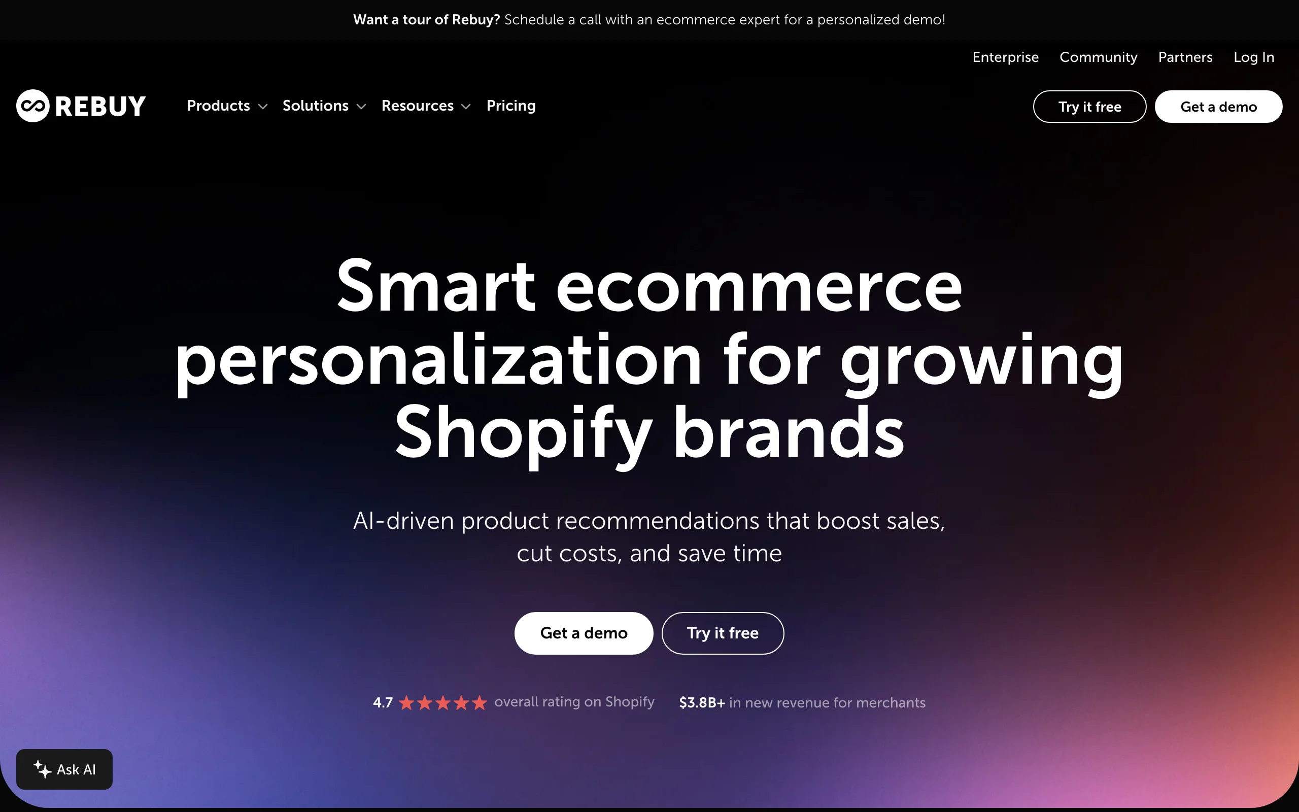 AI Ecommerce Automation with Rebuy