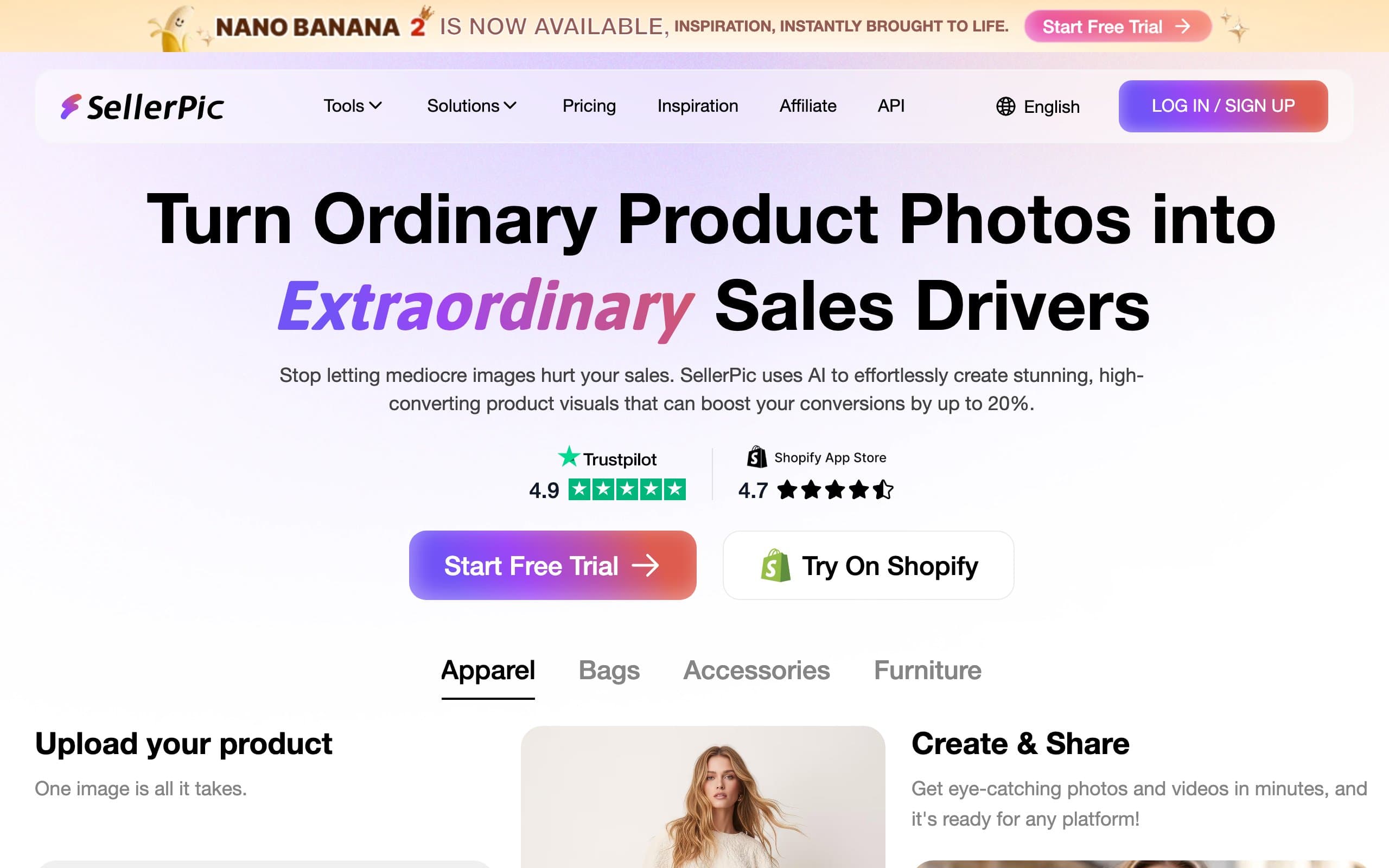 AI Fashion Model Generator with SellerPic