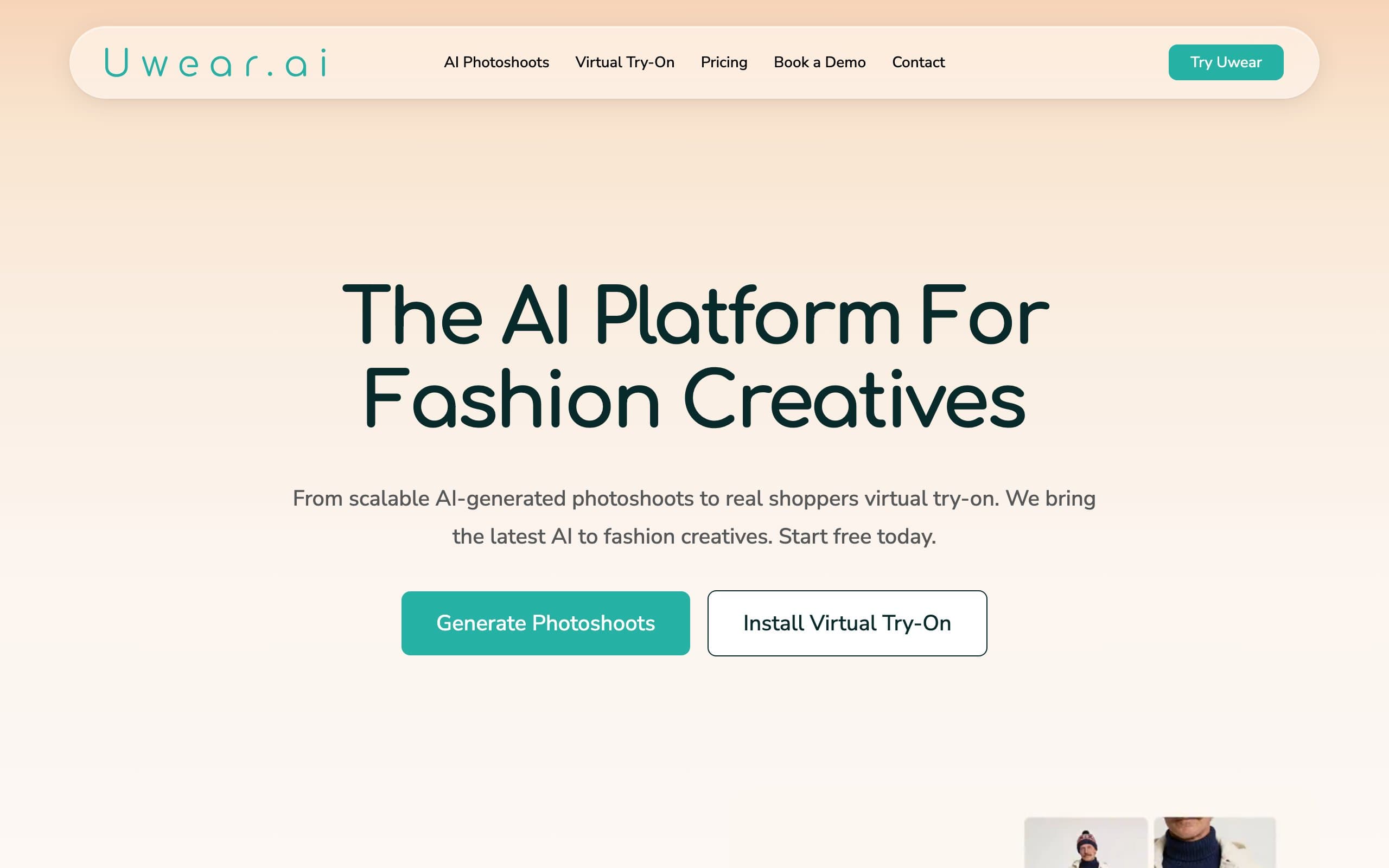 AI Fashion Model Generator with Uwear