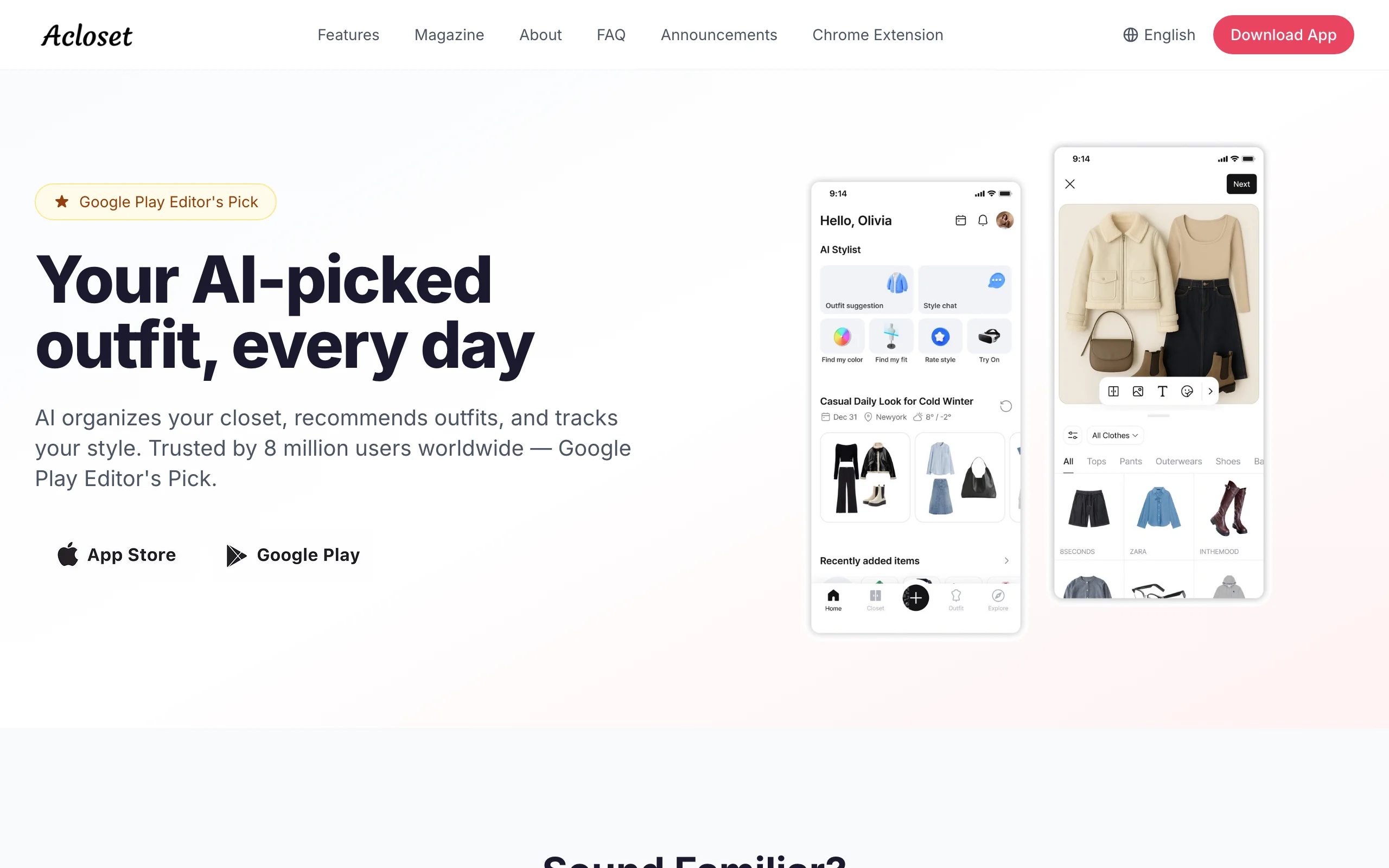 AI Fashion Stylist with Acloset