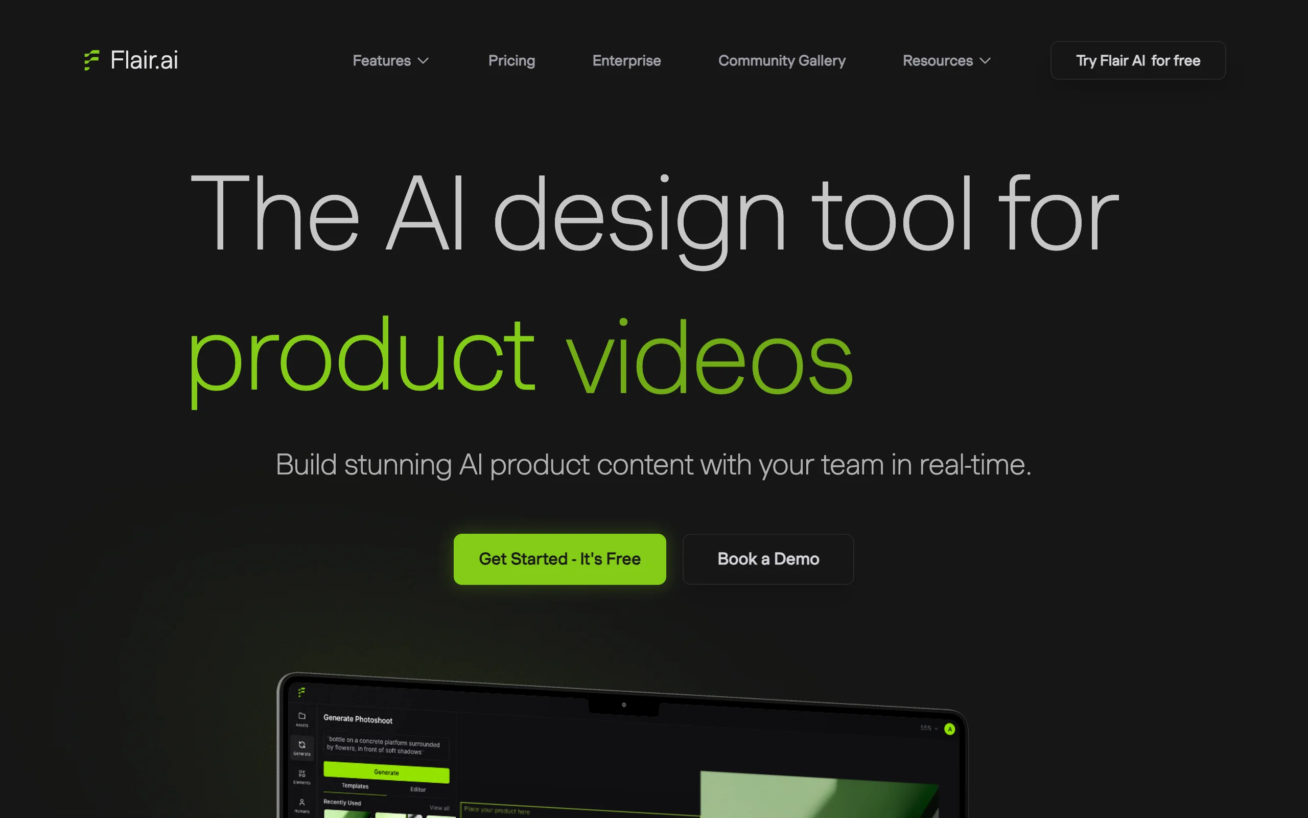Ai Footwear Product Photography Tools with Flair.ai