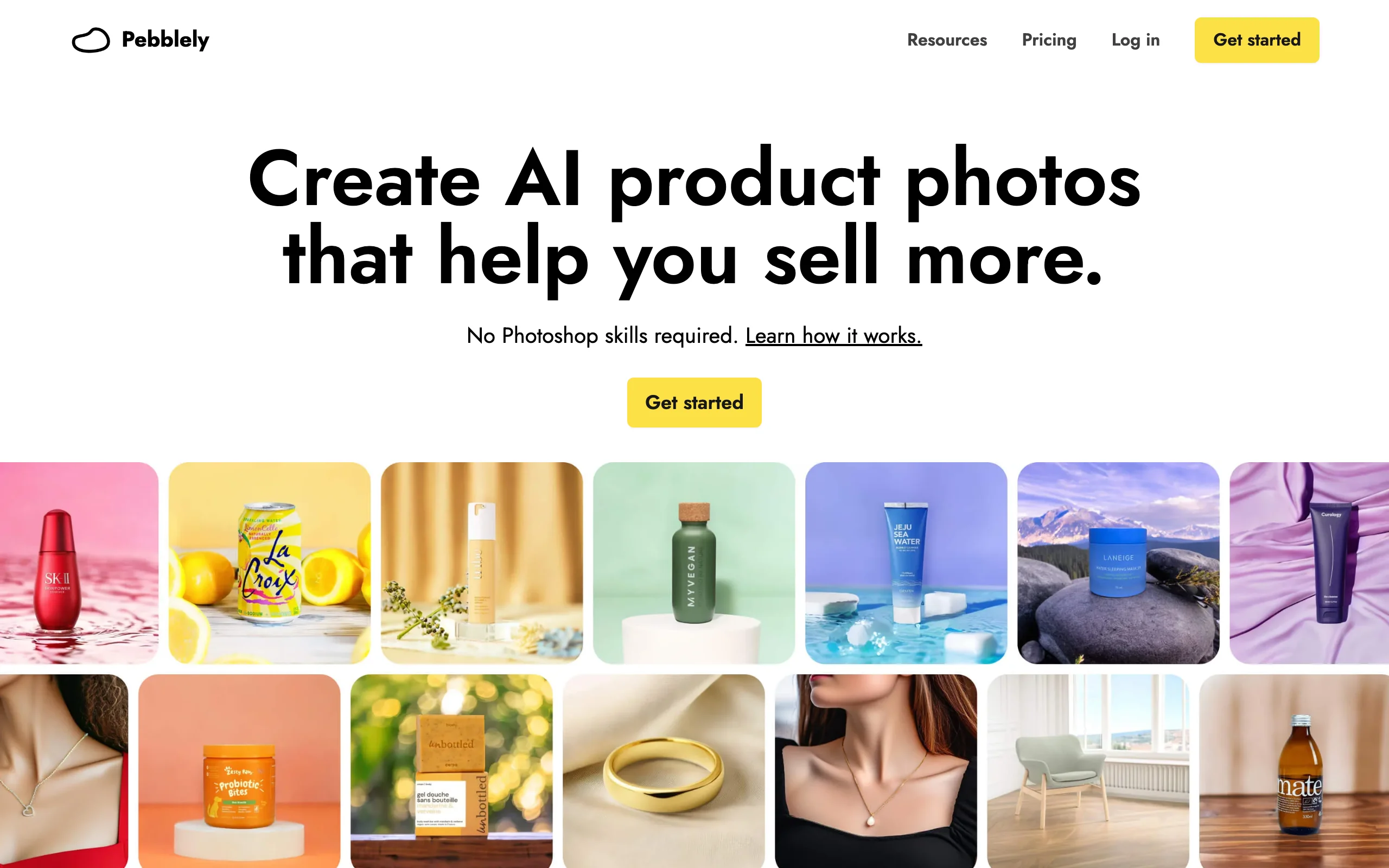 AI Furniture Product Photography with Pebblely