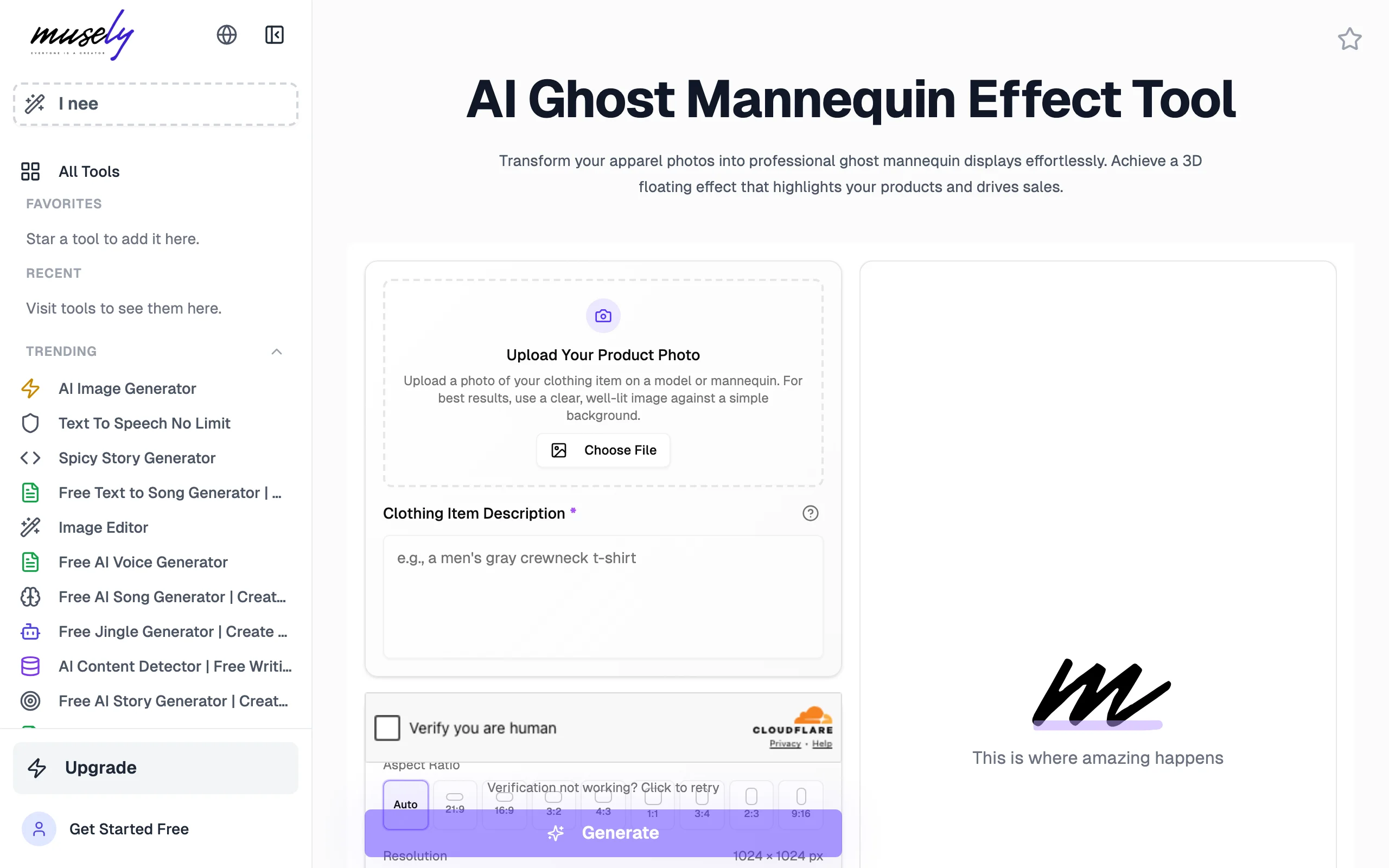 Ghost Mannequin with Musely.ai