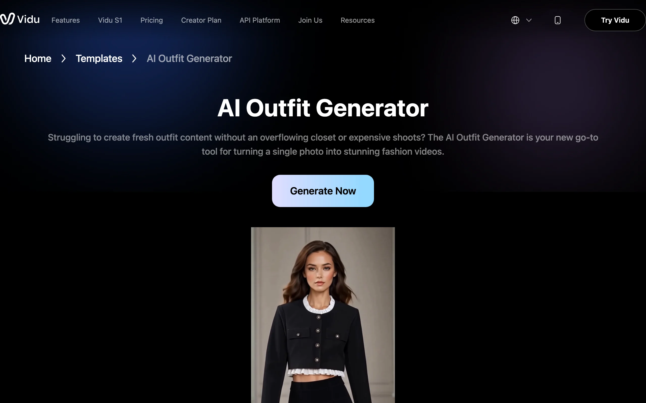 AI Video Clothes Changer with Vidu