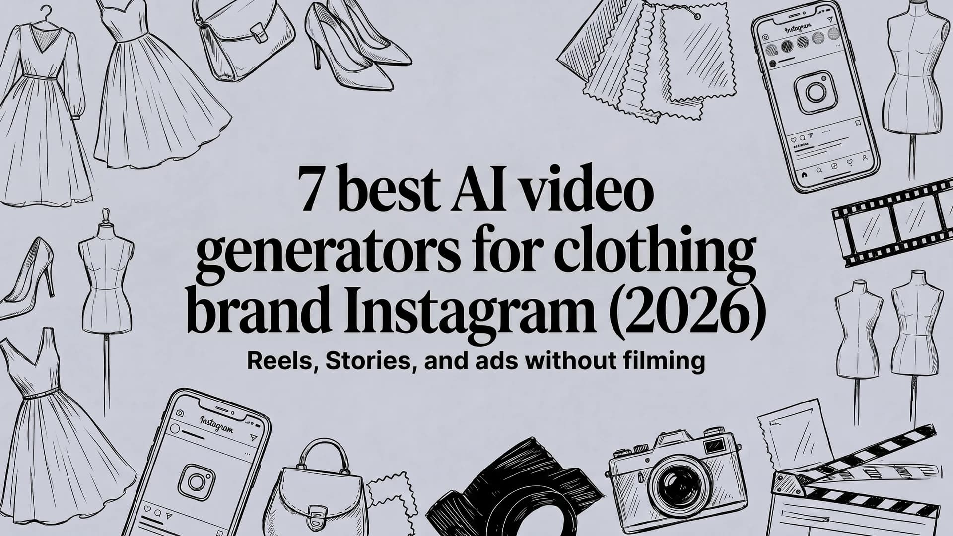 Picture of 7 best AI video generators for clothing brand Instagram (2026) article