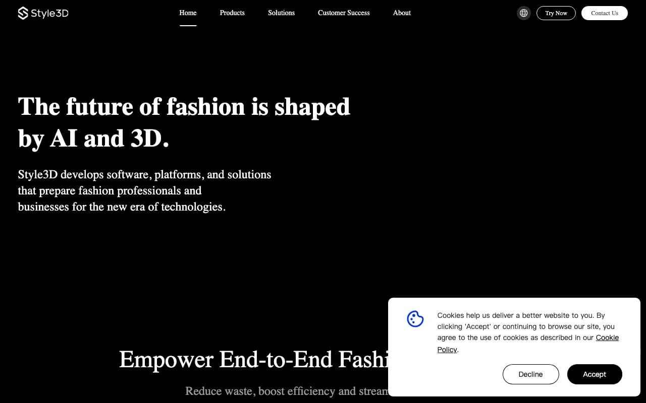 Style3D clothing design app showing cloud-based 3D garment collaboration