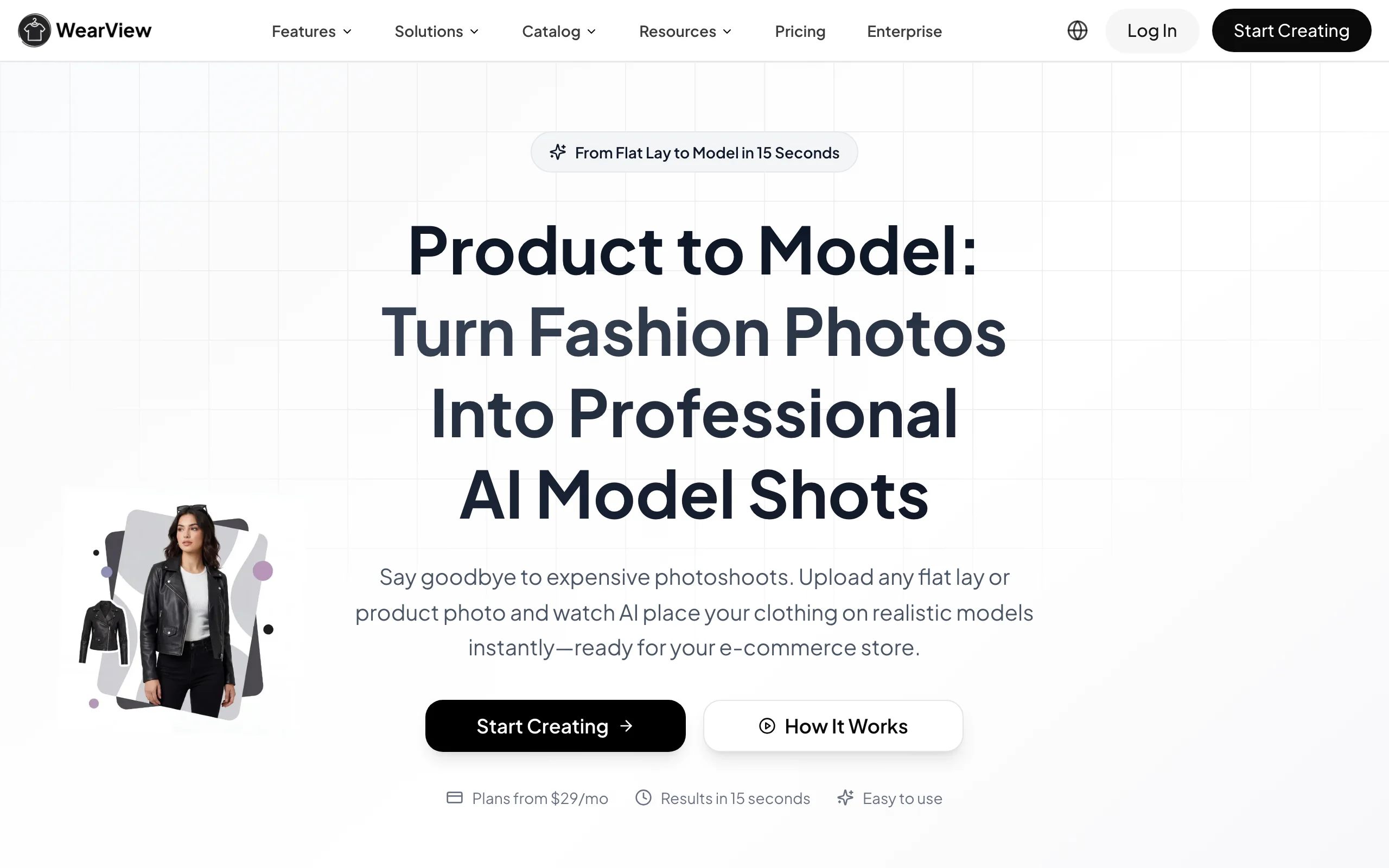 WearView product-to-model interface