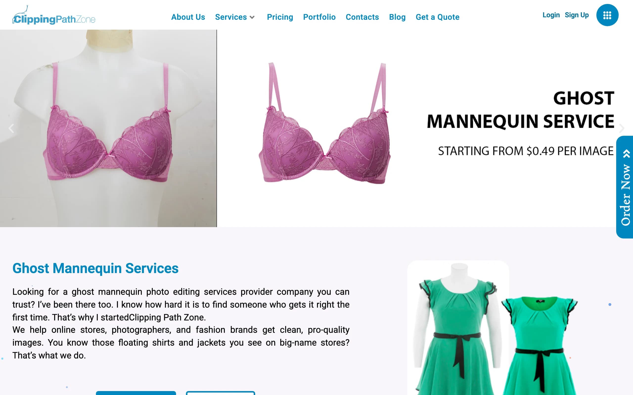 Ghost Mannequin with Clipping Path Zone