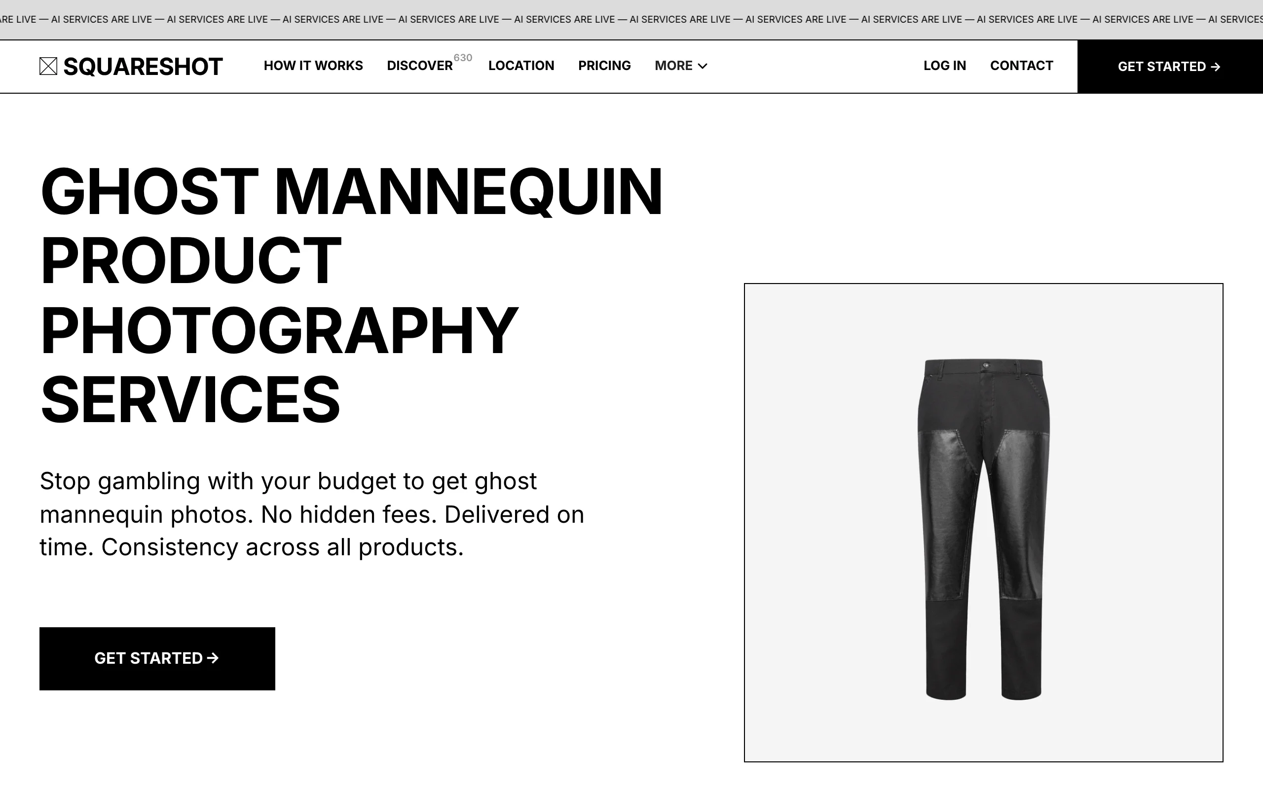 Ghost Mannequin with Squareshot