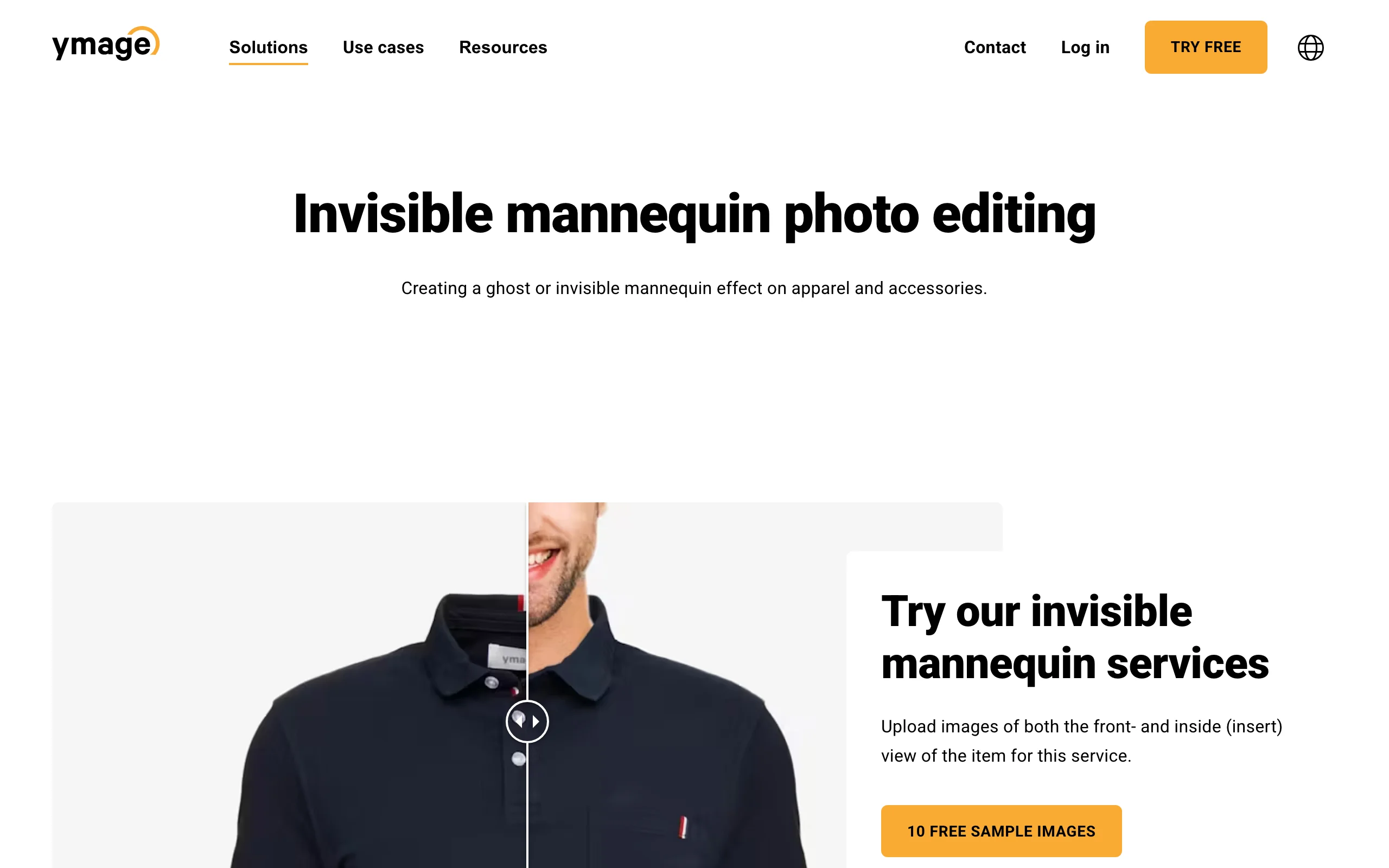 Ghost Mannequin with Ymage
