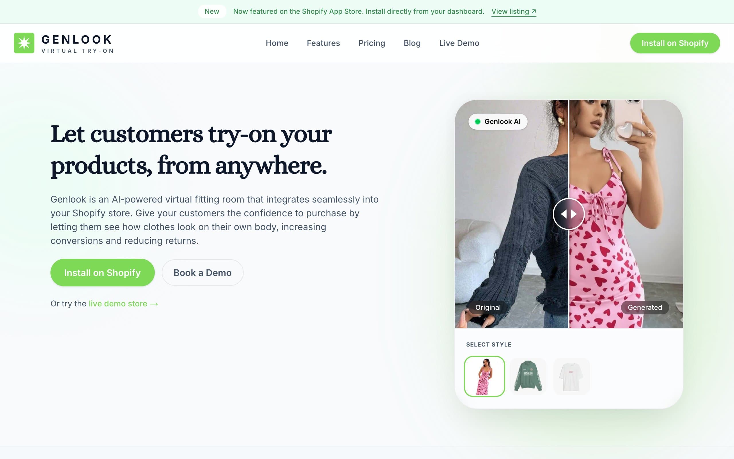 Virtual Try On with Genlook
