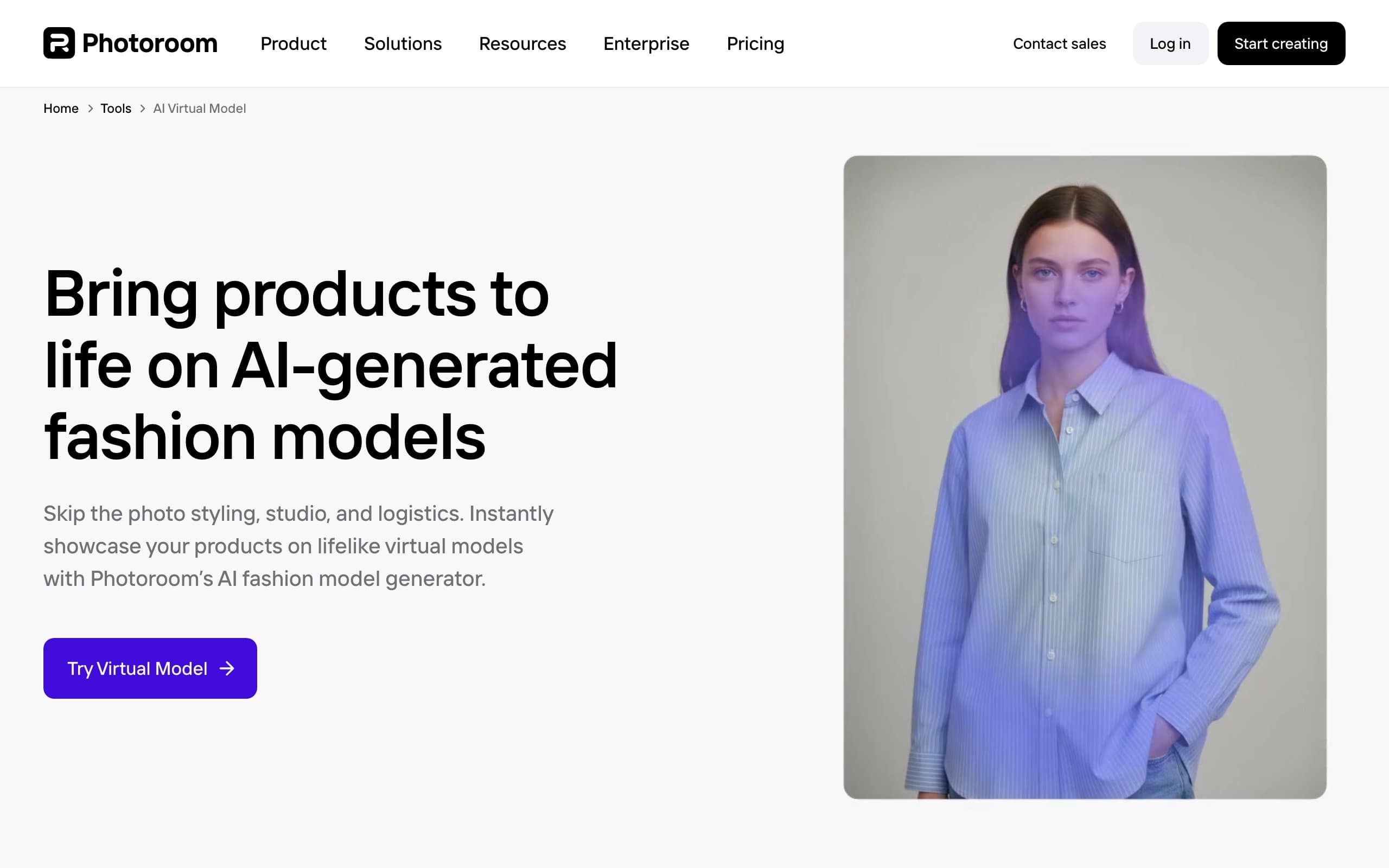 Virtual Try On with Photoroom