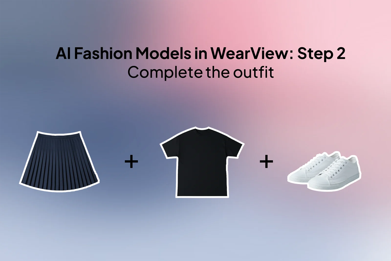Completing the outfit with complementary items in the AI clothing model studio