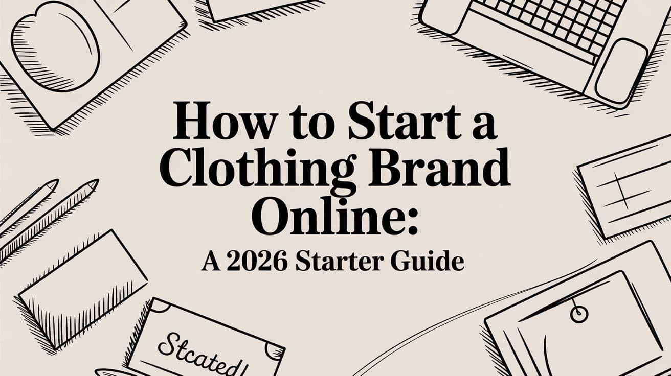How to start a clothing brand online: A 2026 Starter Guide