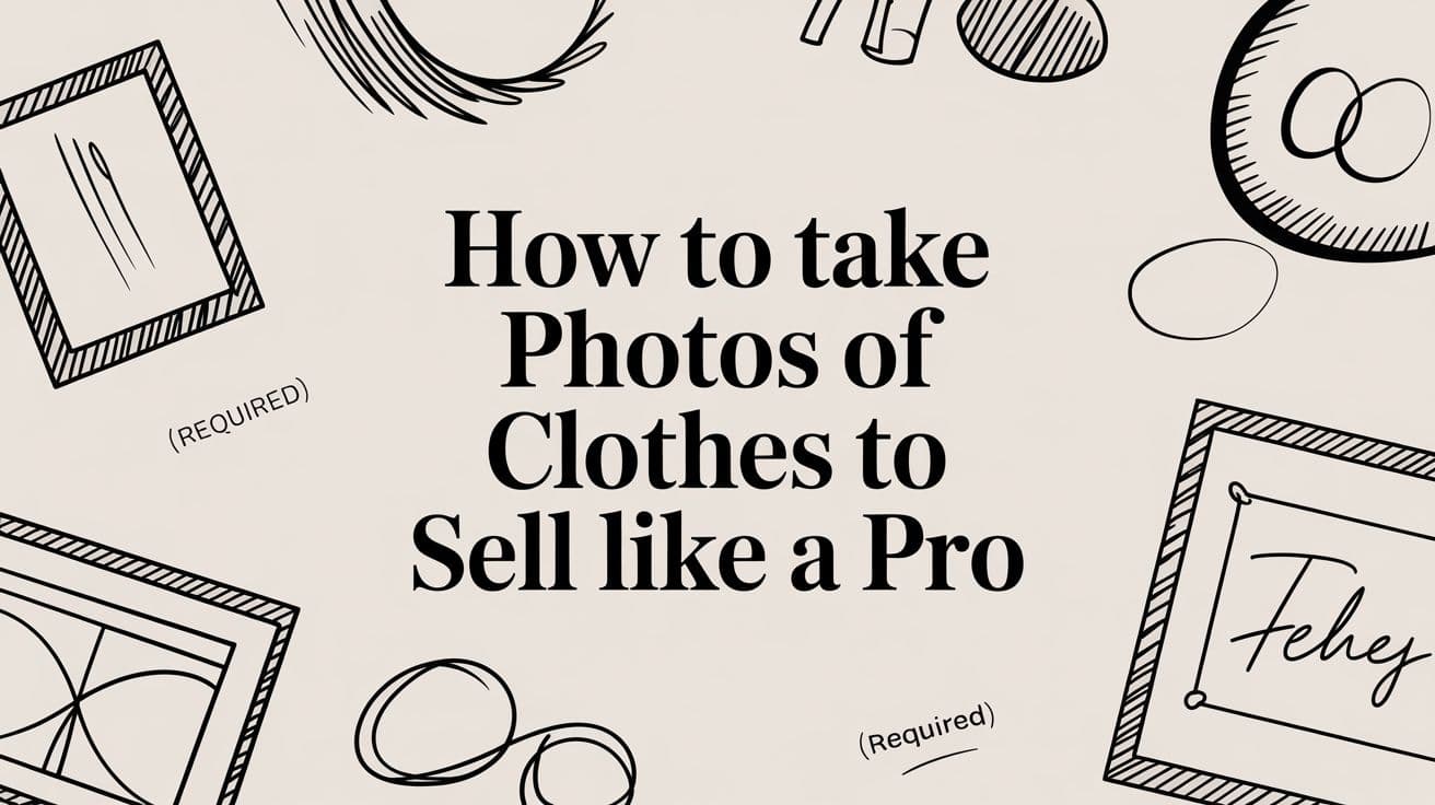 How to Take Photos of Clothes to Sell Like a Pro