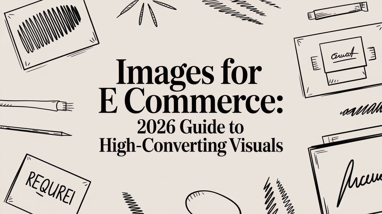 Images for e commerce: 2026 Guide to High-Converting Visuals
