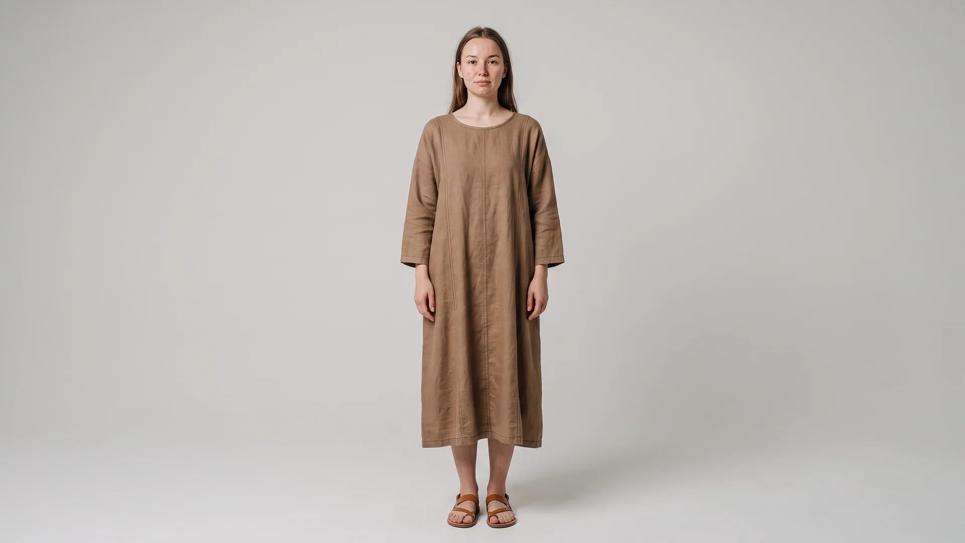 Full-body source photo ready for an AI walking video from a single photo