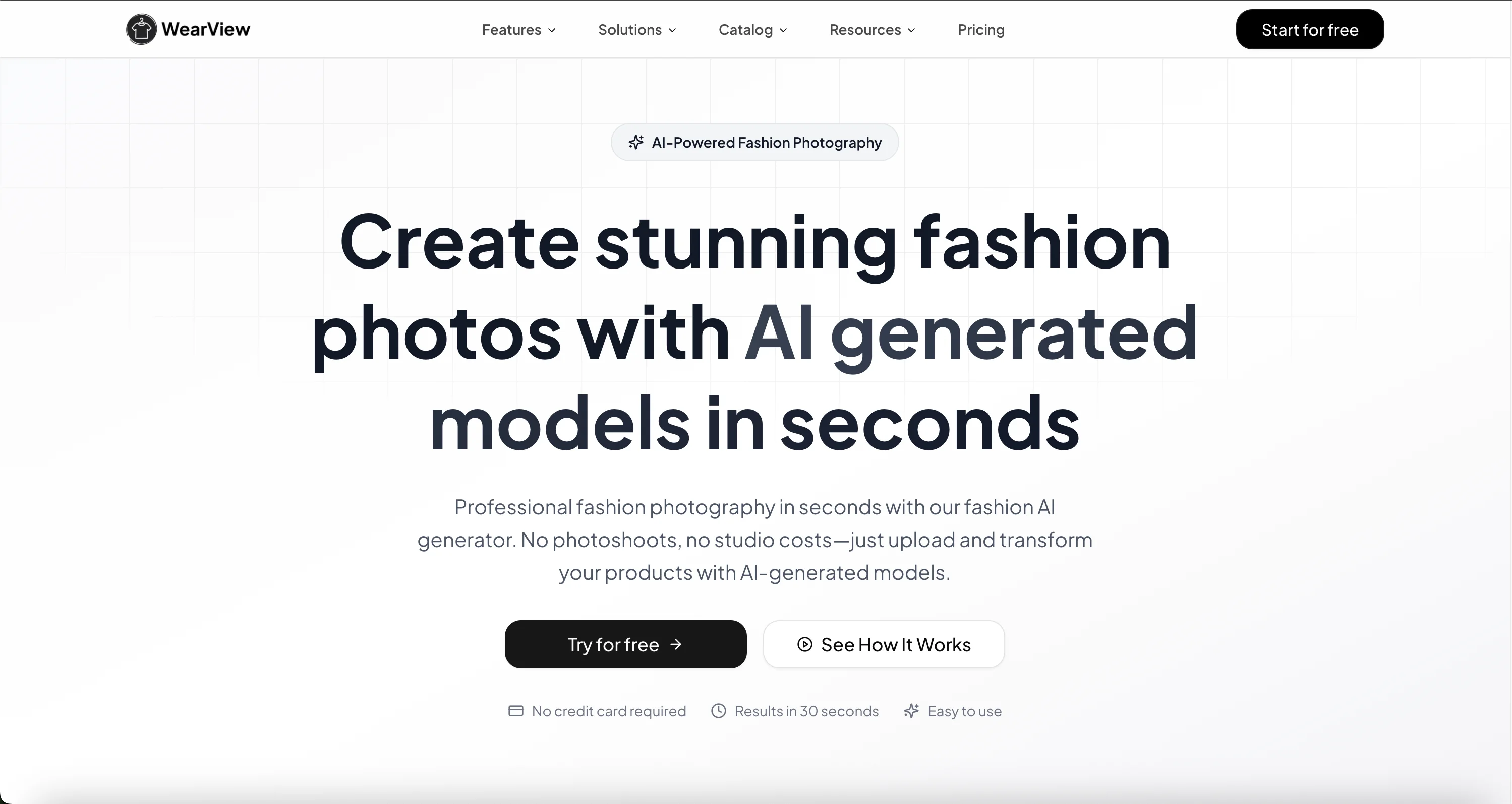 WearView AI Fashion Photography Platform